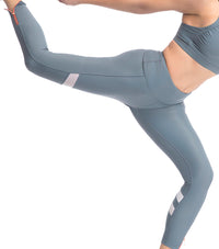 RUSHCUTTER 7/8 TIGHT // SLATE & WHITE - Nayali - Activewear for A-G Cup