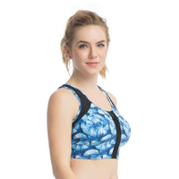 ZIP FRONT CAIRNS CROP // TECHTONIC & BLACK - Nayali - Activewear for A-G Cup